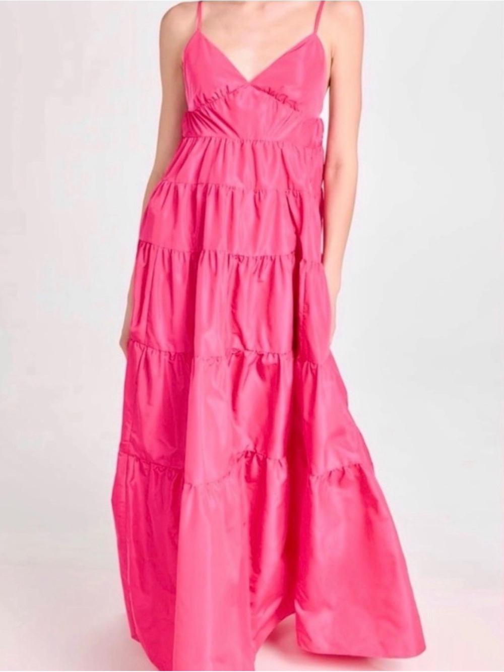 STAUD Ripley Tiered Maxi Dress in Blossum